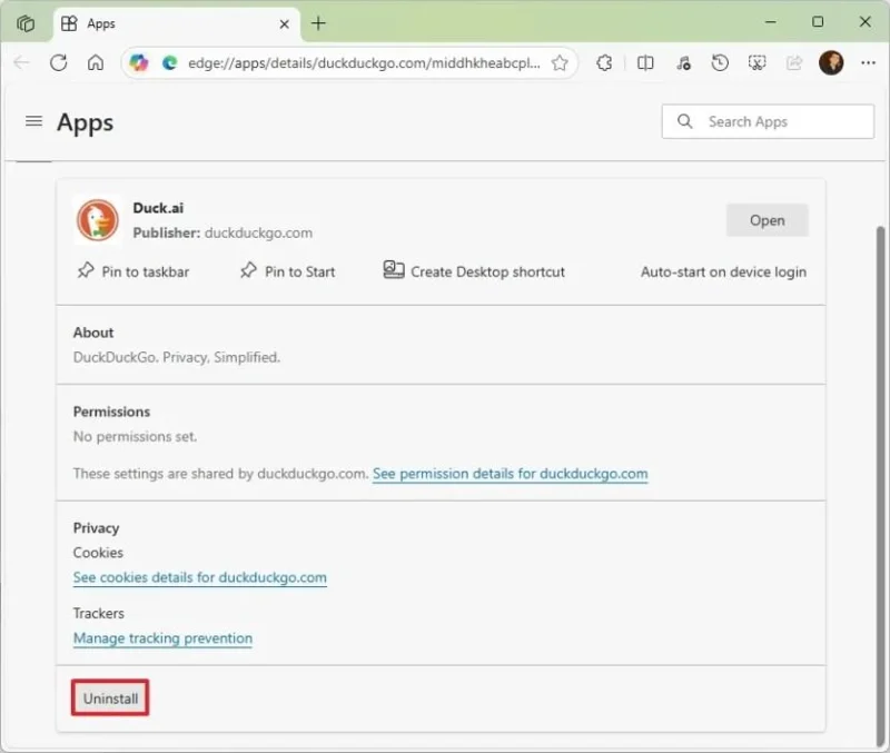 Duck.ai (DuckDuckGo) uygulamasını Windows 11 ve 10'a nasıl kurarsınız? Duck.ai (DuckDuckGo) uygulamasını Windows 11 ve 10'a nasıl kurarsınız?
