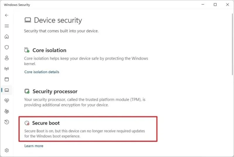 Come verificare se il PC dispone dei certificati Secure Boot aggiornati su Windows 11 e 10
