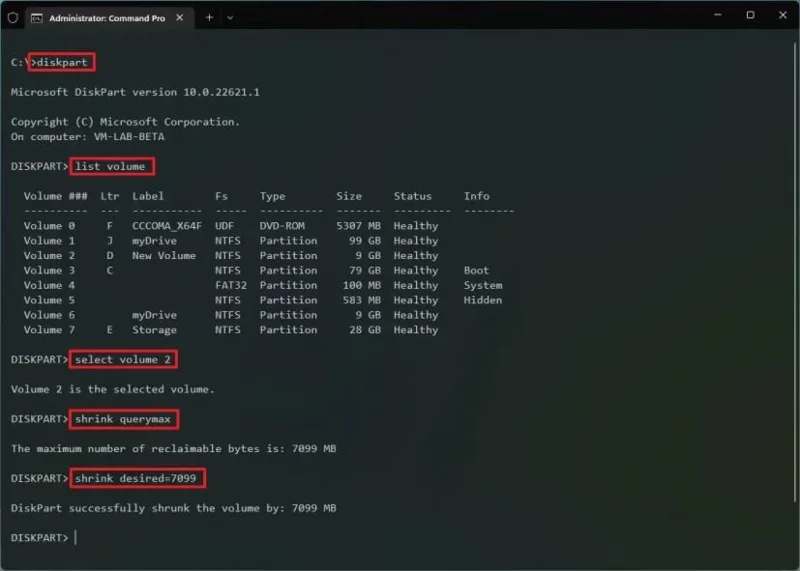 Come modificare le dimensioni della partizione su Windows 11