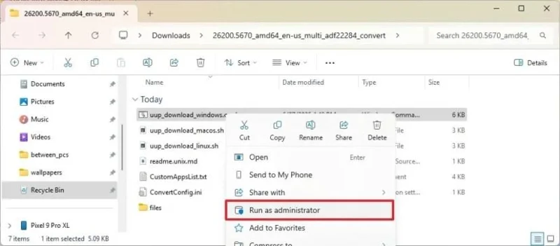 Come scaricare il file ISO di Windows 11 25H2