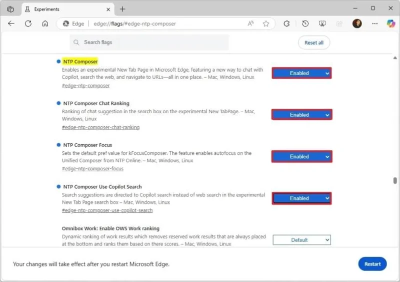 Microsoft Edge의 새 탭 페이지에서 Copilot을 활성화하는 방법 Microsoft Edge의 새 탭 페이지에서 Copilot을 활성화하는 방법