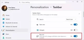 วิธีเปิดใช้งานฟังก์ชัน ดำเนินการต่อ ของแอป Android บน Windows 11
