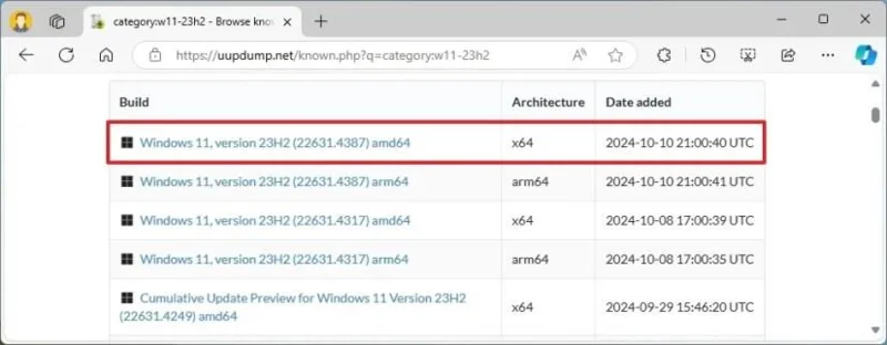 Windows 11 24H2 をバージョン 23H2 にロールバックする方法