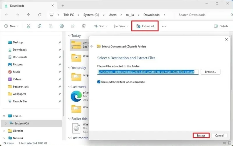 Windows 11 24H2 をバージョン 23H2 にロールバックする方法