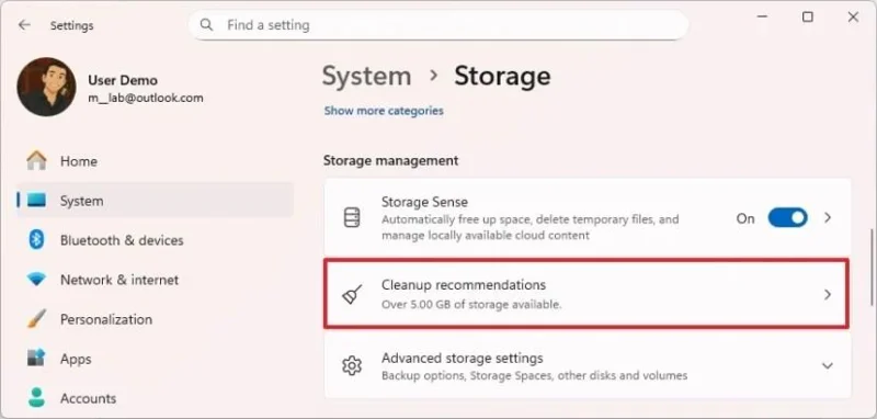 Come liberare spazio di archiviazione su Windows 11