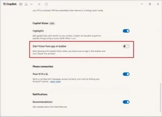 วิธีปิดใช้งานฟีเจอร์ AI แชร์กับ Copilot บน Windows 11