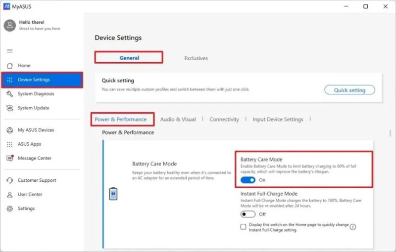 Cum să limitezi nivelul de încărcare al bateriei unui laptop ASUS la 80% pe Windows 11 Cum să limitezi nivelul de încărcare al bateriei unui laptop ASUS la 80% pe Windows 11