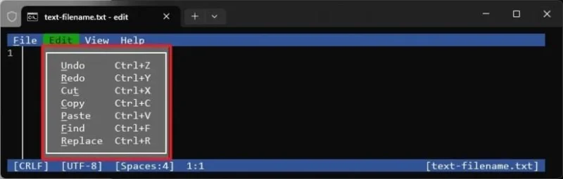 วิธีการติดตั้งโปรแกรมแก้ไขข้อความแบบบรรทัดคำสั่ง Microsoft Edit (เวอร์ชันใหม่) บน Windows 11