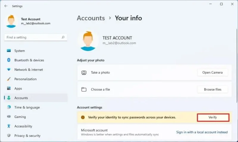 Come collegare un account locale a un account Microsoft su Windows 11