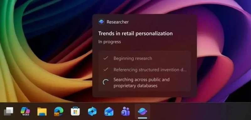 O Windows 11 traz a integração de agentes de IA para a barra de tarefas. O Windows 11 traz a integração de agentes de IA para a barra de tarefas.