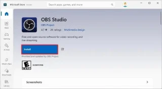 Cómo instalar OBS Studio en Windows 11: para grabar y transmitir vídeo.