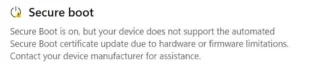 Windows 11 añade alertas de certificado de arranque seguro antes de la fecha límite de seguridad de 2026.
