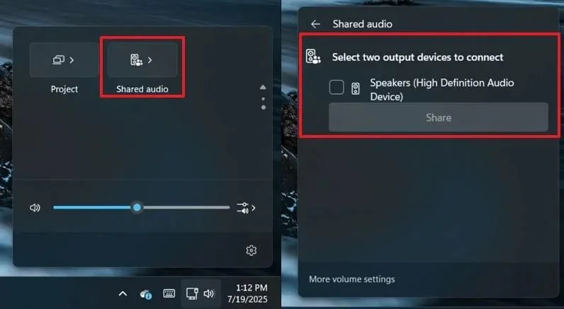 Windows 11 25H2 จะช่วยให้คุณสามารถแชร์เสียงกับอุปกรณ์หลายเครื่องพร้อมกันได้