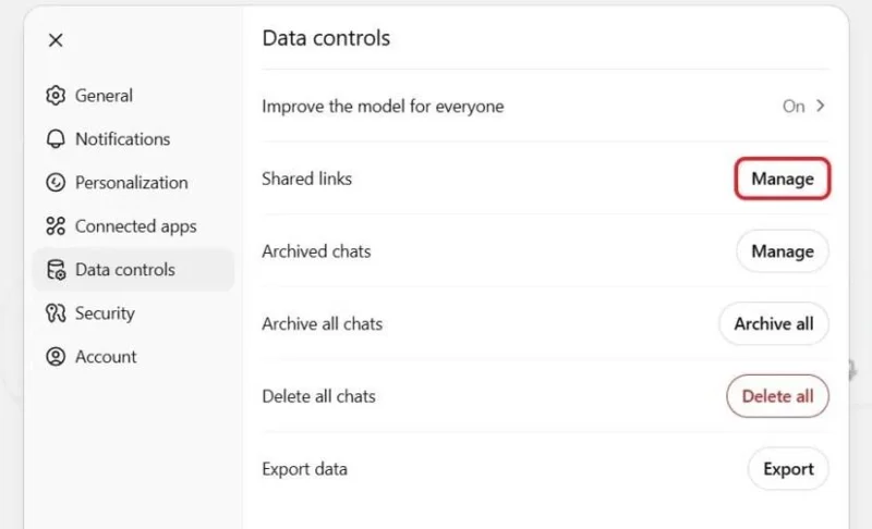 Come impedire che le conversazioni di ChatGPT vengano visualizzate nei risultati di ricerca di Google
