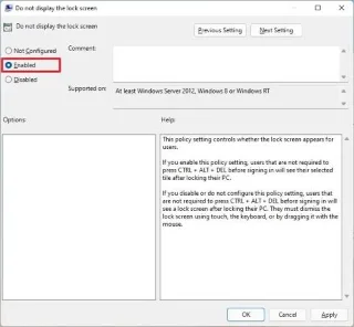 Cómo desactivar la pantalla de bloqueo en Windows 11