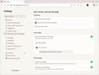 Firefox rende facile disattivare lIA, cosa che Edge non fa ancora.