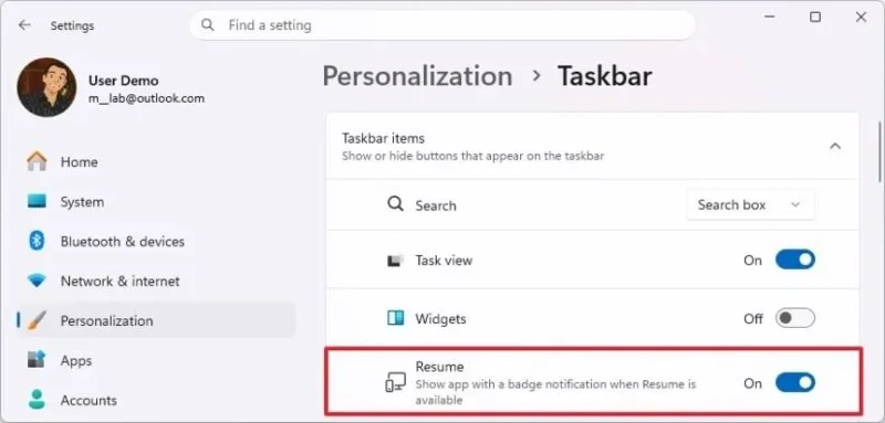 Come abilitare la ripresa delle app Android su Windows 11
