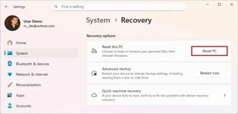Eseguire un'installazione pulita di Windows 11 nel 2026