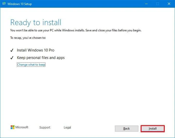 Come aggiornare Windows 10 a LTSC senza perdere i dati