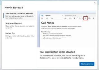 Blocco note riceverà il supporto per le immagini su Windows 11