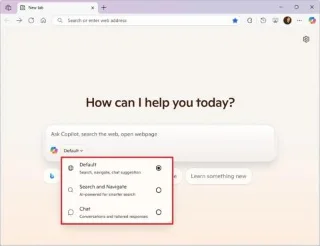 Microsoft Edge의 새 탭 페이지에서 Copilot을 활성화하는 방법