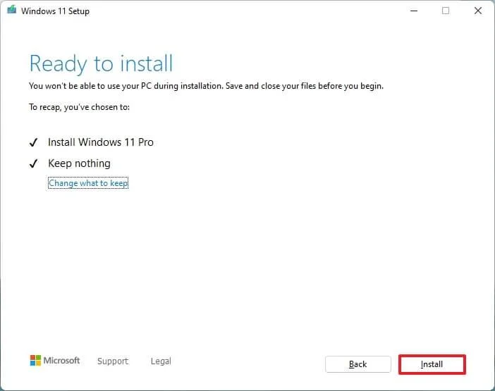 Eseguire un'installazione pulita di Windows 11 nel 2026
