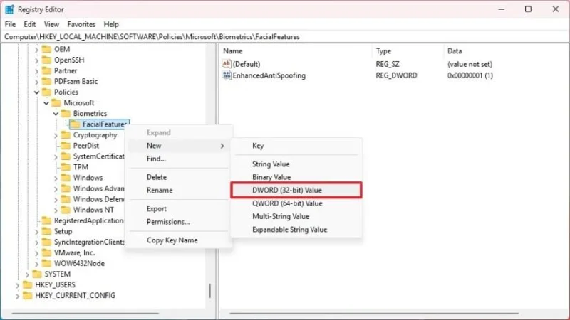 Come attivare la protezione anti-spoofing per Windows Hello Face su Windows 11