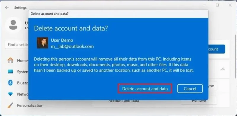Cómo cambiar de una cuenta de Microsoft a una cuenta local en Windows 11 Cómo cambiar de una cuenta de Microsoft a una cuenta local en Windows 11