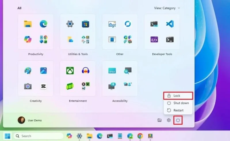 วิธีล็อกหน้าจอ ออกจากระบบ และสลับผู้ใช้บน Windows 11