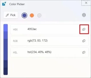 كيفية استخراج رموز الألوان HEX وRGB وHSL من أي بكسل على نظام التشغيل Windows 11