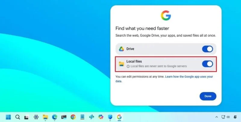 Come installare la nuova app desktop di Google per Windows 11 con intelligenza artificiale Gemini e integrazione con la ricerca file