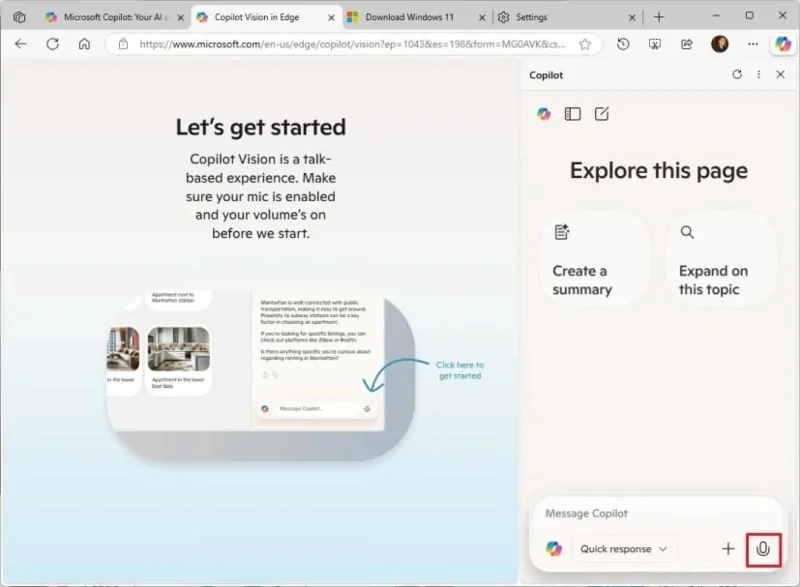 Come utilizzare Copilot Vision per ottenere assistenza tramite intelligenza artificiale su Windows 11