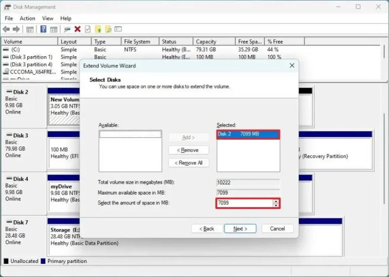 Come modificare le dimensioni della partizione su Windows 11