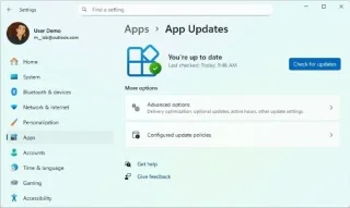 Microsoft integra gli Aggiornamenti delle app nellapp Impostazioni di Windows 11.