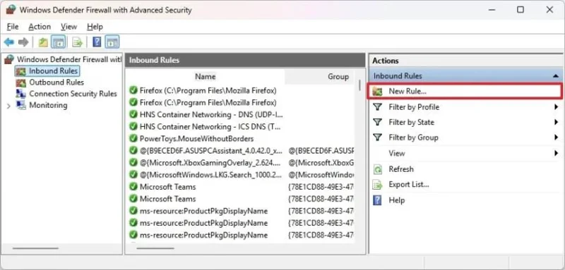 วิธีเปิดพอร์ตไฟร์วอลล์บน Windows 11
