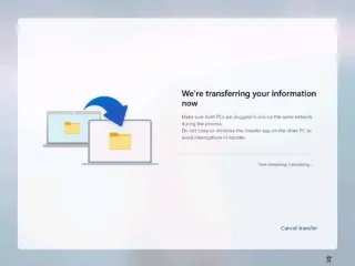 Met Windows 11 25H2 kunt u tijdens de eerste installatie gegevens van uw oude pc overzetten.
