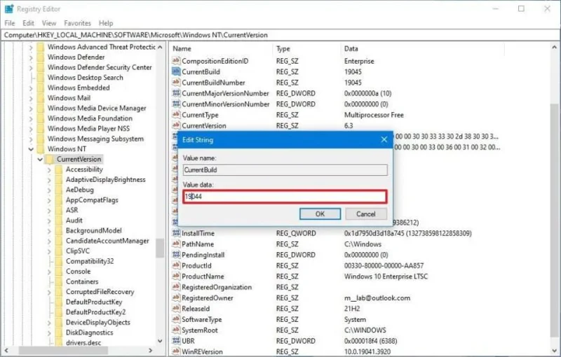 Come aggiornare Windows 10 a LTSC senza perdere i dati
