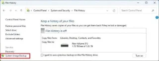 Windows 11에서 Copilot+ PC의 전체 백업을 생성합니다.