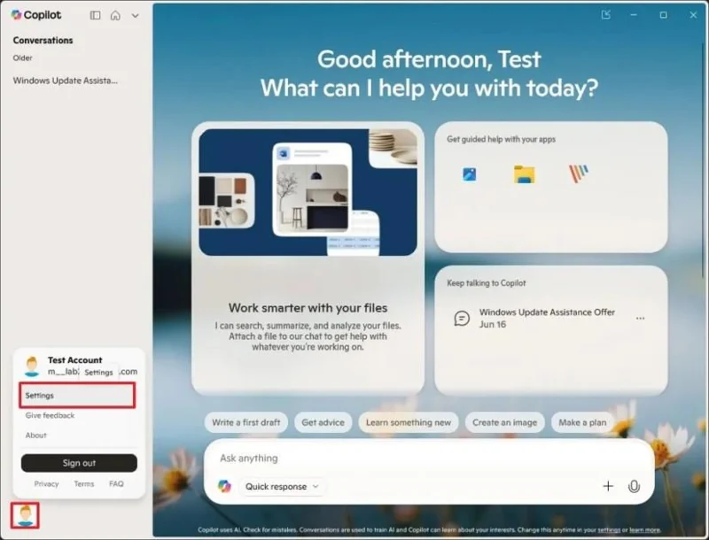 Come cercare file locali utilizzando l'app Copilot su Windows 11