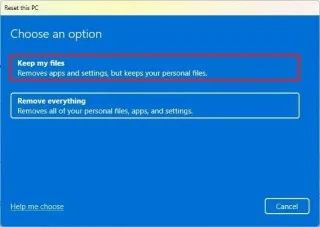 Come ripristinare le impostazioni di fabbrica di Windows 11 senza perdere i file