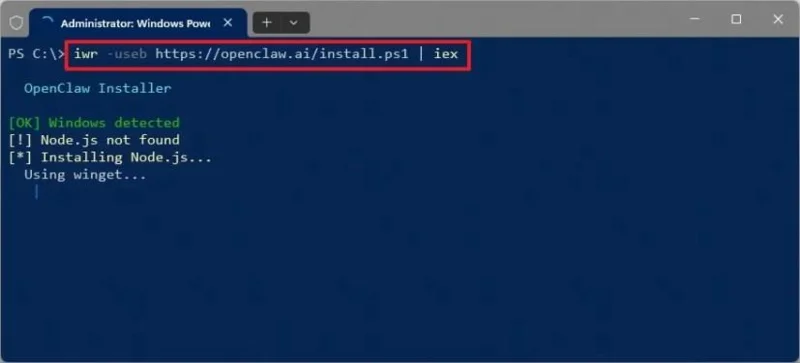 วิธีการติดตั้ง OpenClaw บน Windows 11