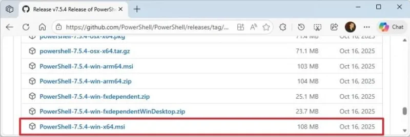Come installare PowerShell 7.5.4 su Windows 11