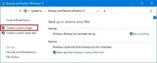 Windows 10でフルバックアップを作成する方法