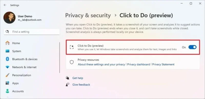 Come utilizzare Click to Do per eseguire azioni basate sull'intelligenza artificiale su testo e immagini in Windows 11