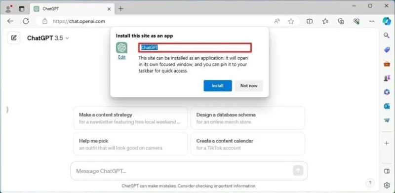 Come installare l'app ChatGPT su Windows 11, 10
