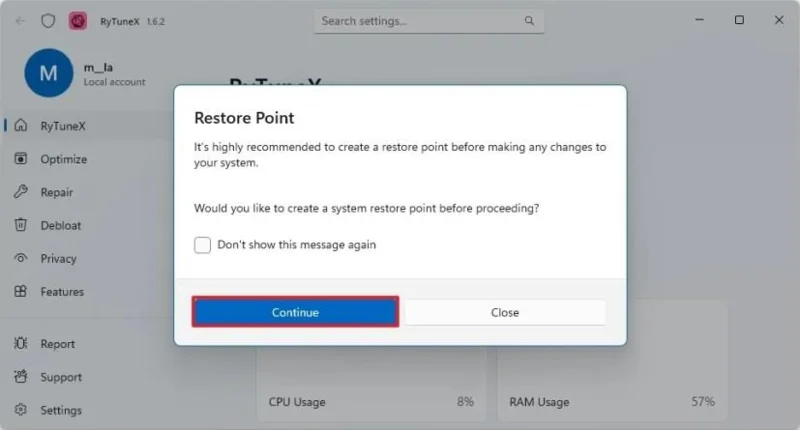 RyTuneXを使用してWindows 11でテレメトリを無効にする方法(プライバシーの向上) RyTuneXを使用してWindows 11でテレメトリを無効にする方法(プライバシーの向上)