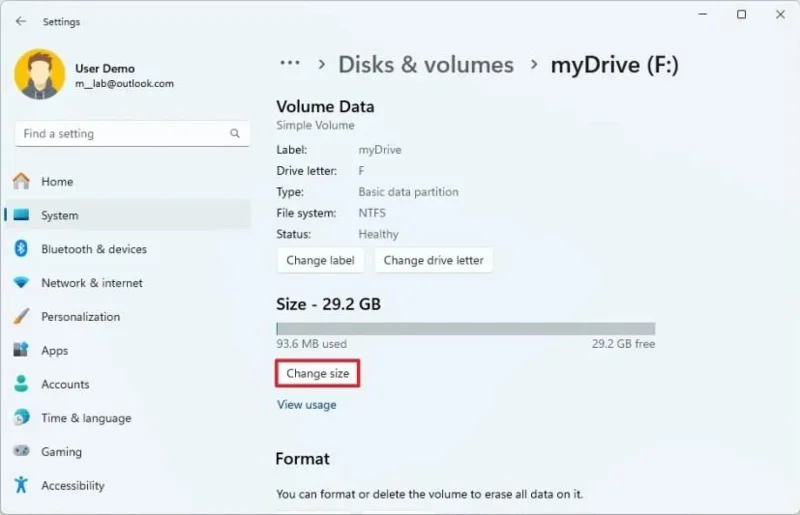 Come modificare le dimensioni della partizione su Windows 11