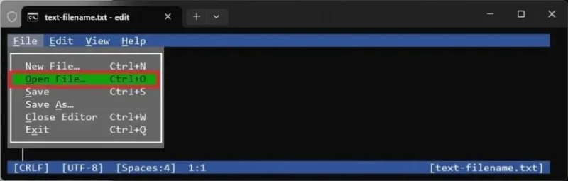 วิธีการติดตั้งโปรแกรมแก้ไขข้อความแบบบรรทัดคำสั่ง Microsoft Edit (เวอร์ชันใหม่) บน Windows 11