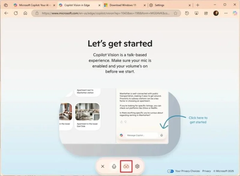 Come utilizzare Copilot Vision per ottenere assistenza tramite intelligenza artificiale su Windows 11