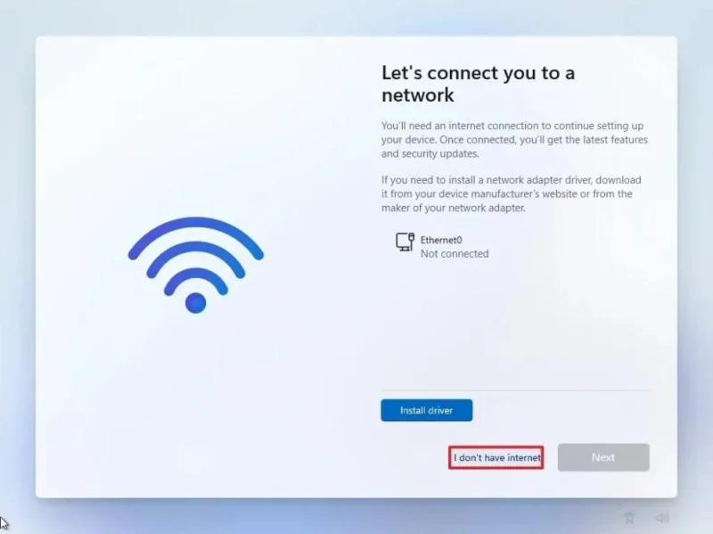 Come installare Windows 11 senza connessione a Internet.